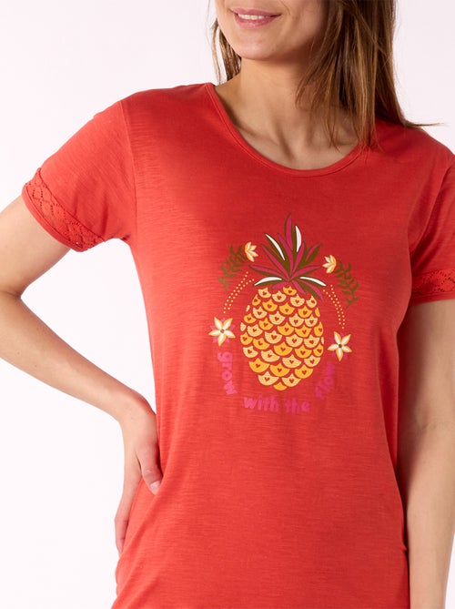 Liquette   INKY rouge - MELISSA BROWN - Kiabi