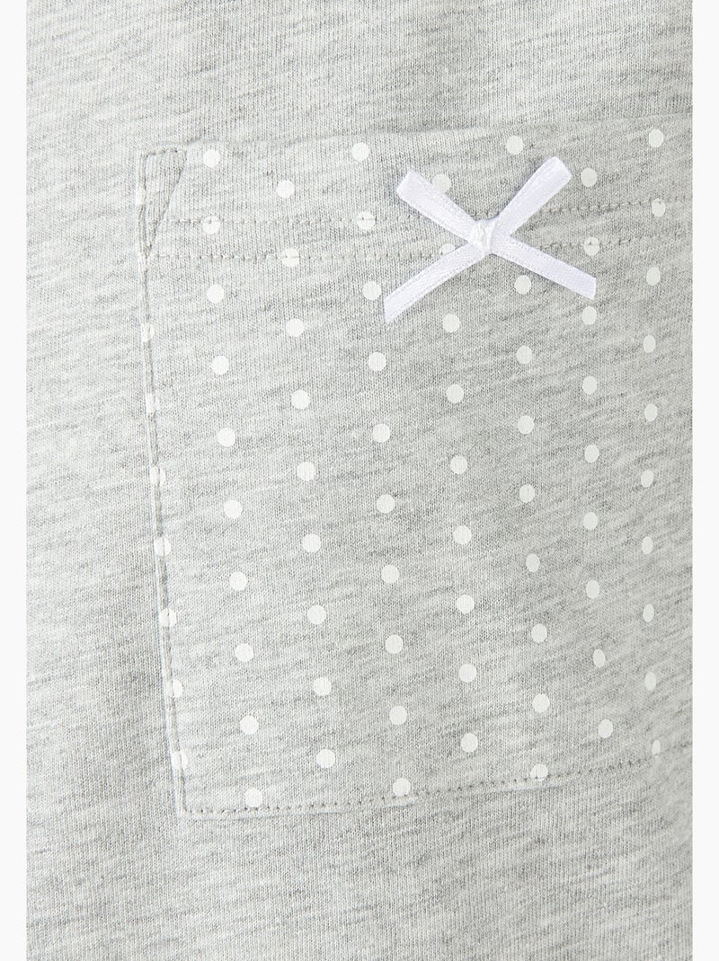 Liquette maille jersey, long. 95 cm - Damart Gris clair - Kiabi