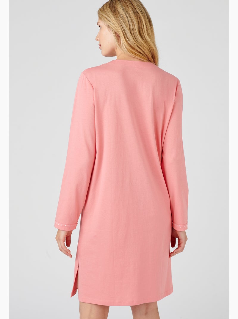 Liquette maille jersey, long. 95 cm - Damart Rose pastel - Kiabi