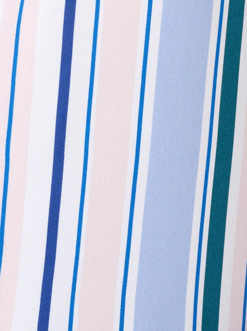 Liquette rayée en pure viscose - Damart Bleu - Kiabi