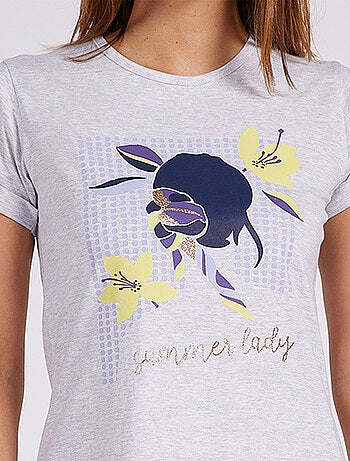 Liquette SUMMER LADY gris chiné - MELISSA BROWN