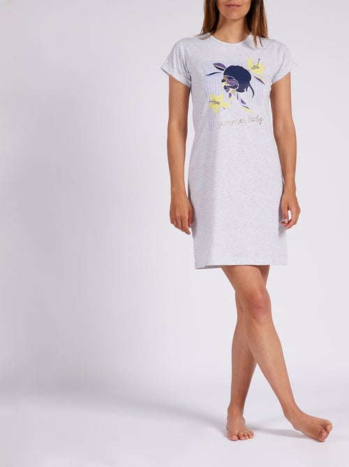 Liquette SUMMER LADY gris chiné - MELISSA BROWN - Kiabi Liquette SUMMER LADY gris chiné - MELISSA BROWN - Kiabi