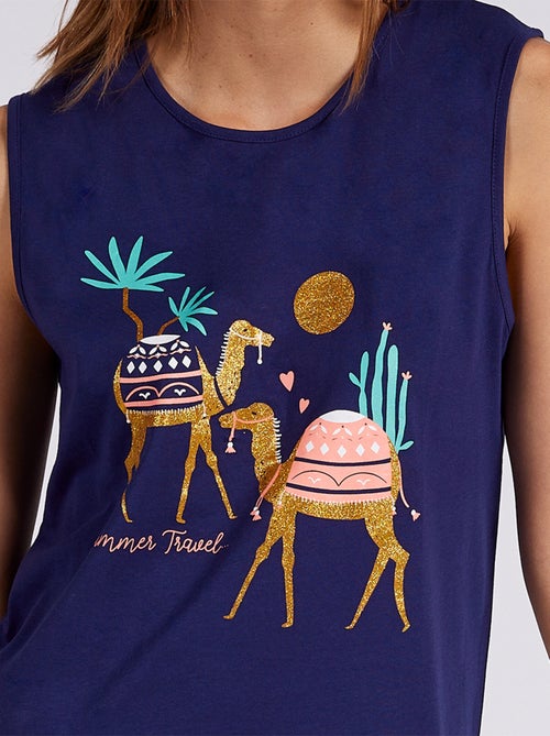 Liquette SUMMER TRAVEL bleu - MELISSA BROWN - Kiabi Liquette SUMMER TRAVEL bleu - MELISSA BROWN - Kiabi