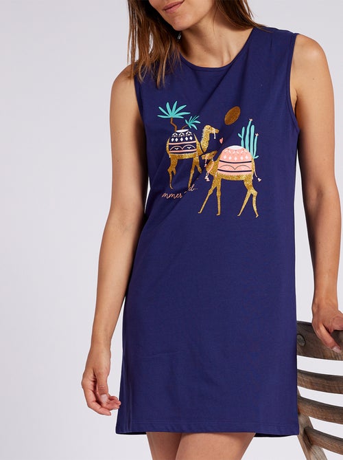 Liquette SUMMER TRAVEL bleu - MELISSA BROWN - Kiabi Liquette SUMMER TRAVEL bleu - MELISSA BROWN - Kiabi