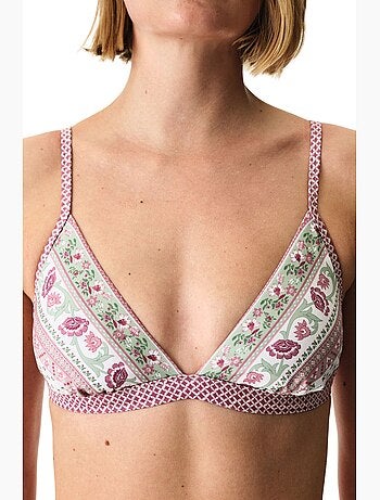 Liriane haut de bikini triangle fleuri penti