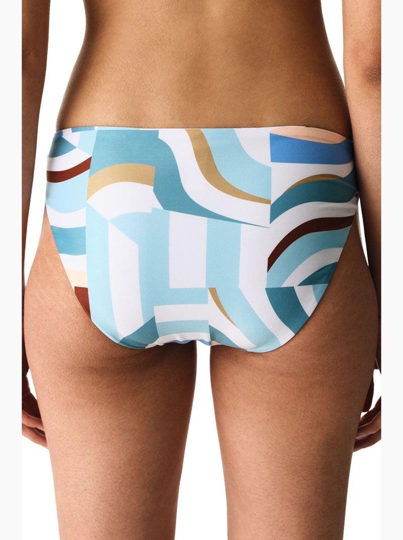 Lisandra bas de bikini taille mi-haute à côtés penti Bleu ciel - Kiabi