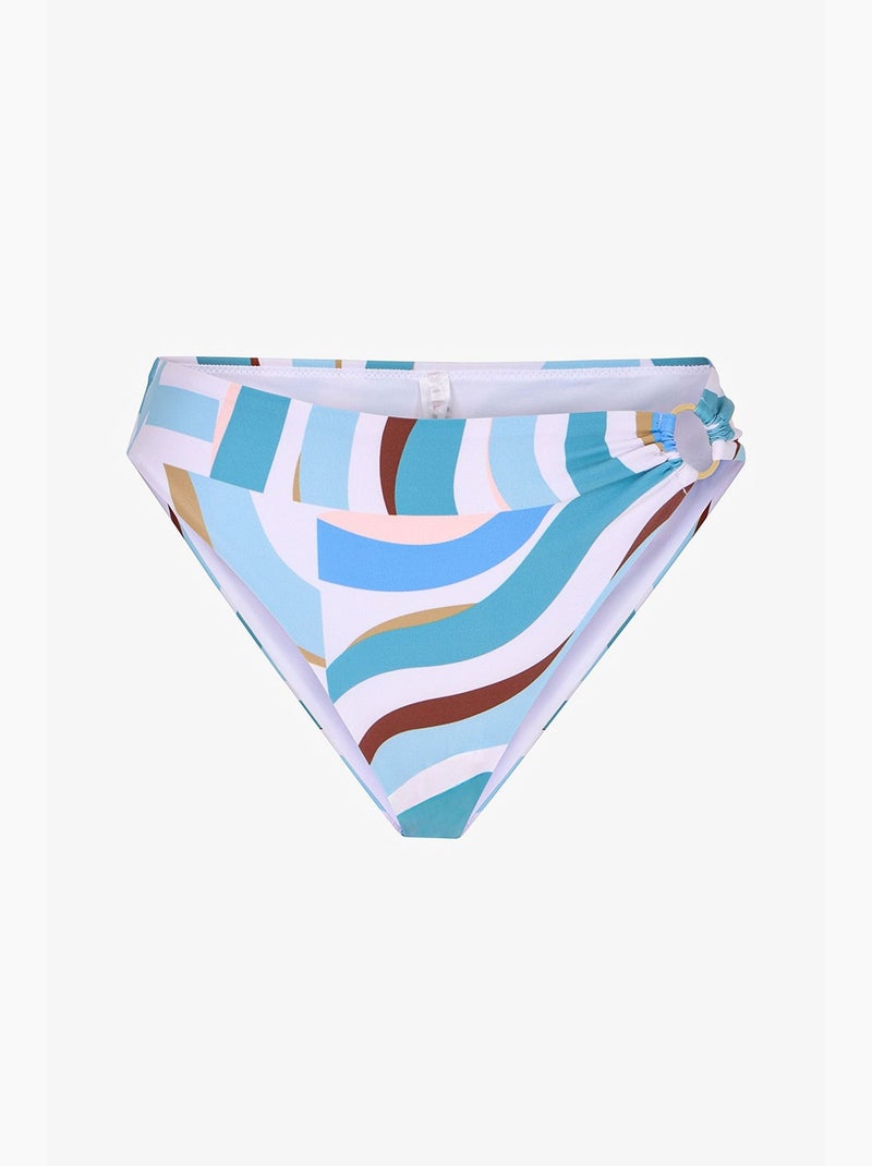 Lisandra bas de bikini taille mi-haute à côtés penti Bleu ciel - Kiabi