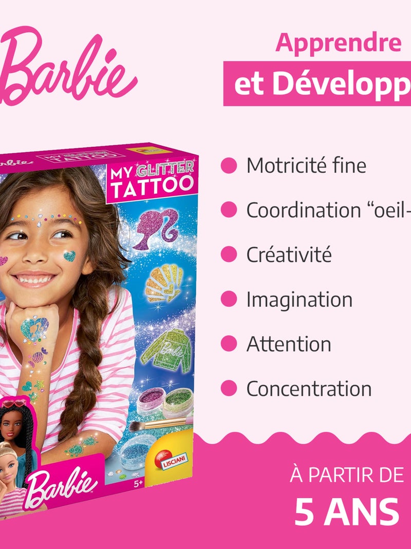 LISCIANI - Barbie - My Glitter Tattoo - Tatouage paillette enfant éphémère N/A - Kiabi