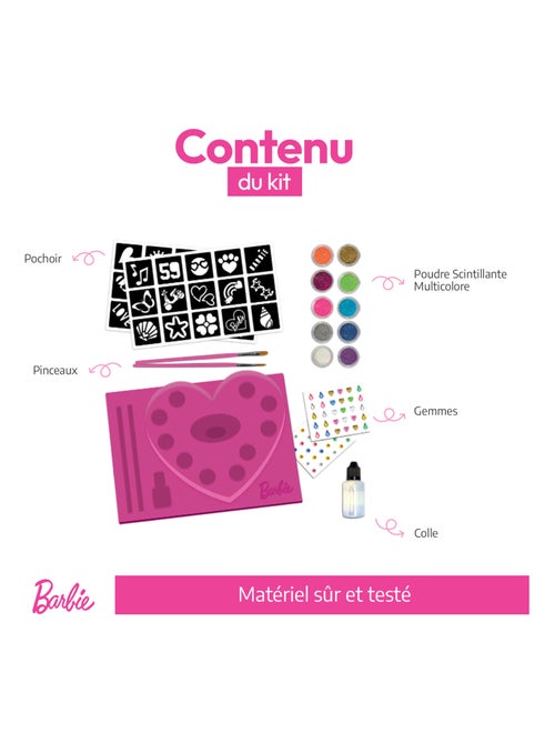 LISCIANI - Barbie - My Glitter Tattoo - Tatouage paillette enfant éphémère - Kiabi
