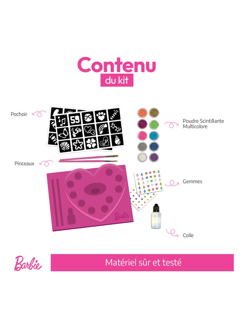 LISCIANI - Barbie - My Glitter Tattoo - Tatouage paillette enfant éphémère N/A - Kiabi