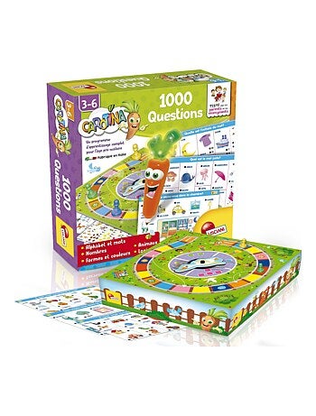 LISCIANI - Coffret 1000 questions Carotina - Jeux éducatif électronique