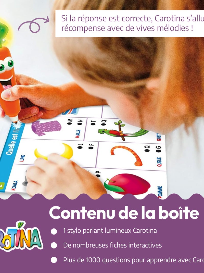 LISCIANI - Coffret 1000 questions Carotina - Jeux éducatif électronique Multicolore - Kiabi