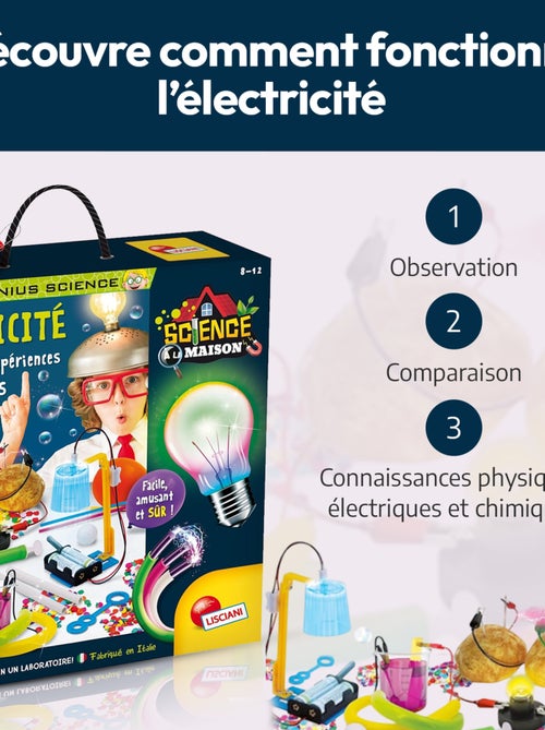 LISCIANI - Coffret 50 expériences scientifiques - I'm a Genius - Jeux éducatif - Kiabi