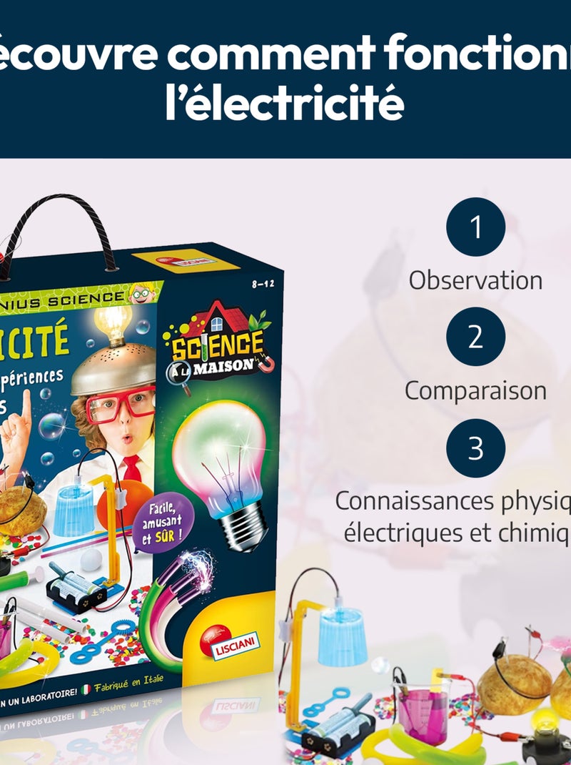 LISCIANI - Coffret 50 expériences scientifiques - I'm a Genius - Jeux éducatif N/A - Kiabi
