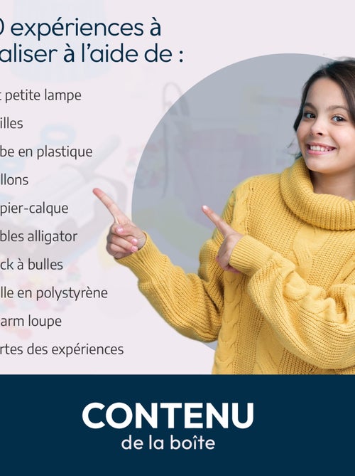 LISCIANI - Coffret 50 expériences scientifiques - I'm a Genius - Jeux éducatif - Kiabi