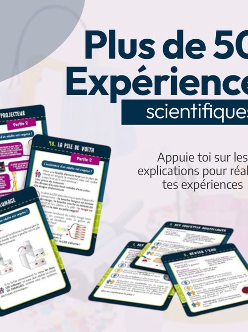 LISCIANI - Coffret 50 expériences scientifiques - I'm a Genius - Jeux éducatif - Kiabi