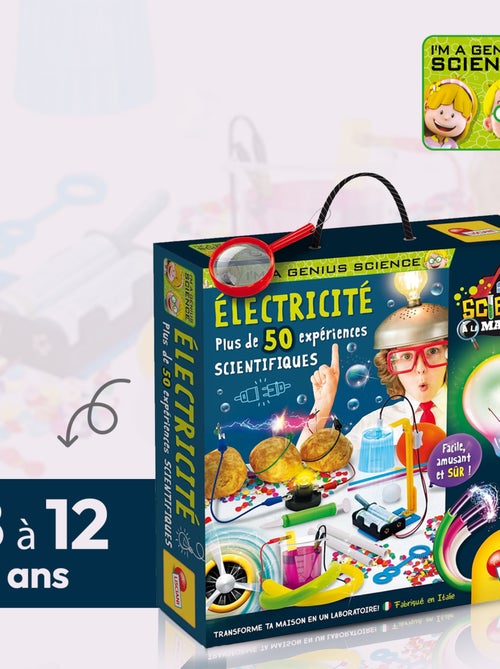 LISCIANI - Coffret 50 expériences scientifiques - I'm a Genius - Jeux éducatif - Kiabi