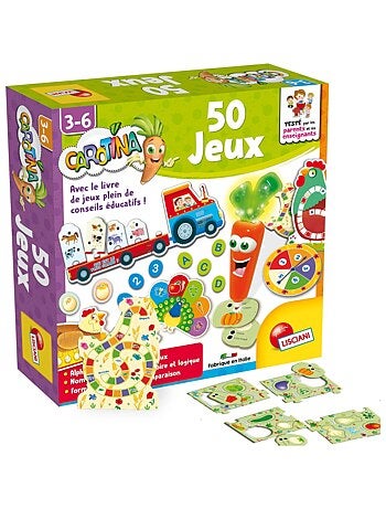 LISCIANI - Coffret 50 jeux Carotina - Jeux éducatif électronique - Stylo éducatif
