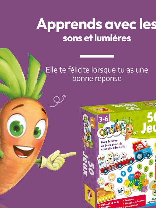 LISCIANI - Coffret 50 jeux Carotina - Jeux éducatif électronique - Stylo éducatif - Kiabi