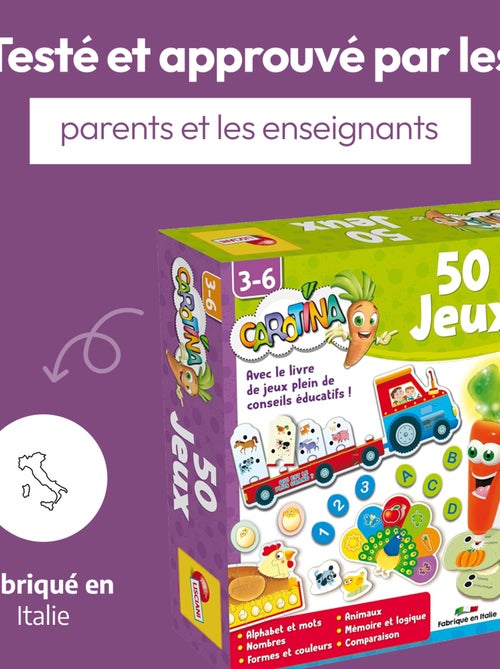 LISCIANI - Coffret 50 jeux Carotina - Jeux éducatif électronique - Stylo éducatif - Kiabi