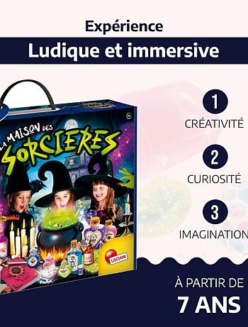 LISCIANI - La maison des sorcières - Crazy science - Kit d'expériences magiques