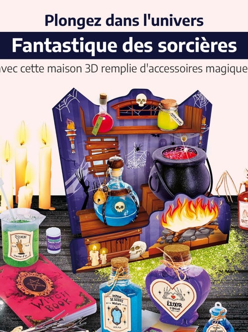LISCIANI - La maison des sorcières - Crazy science - Kit d'expériences magiques - Kiabi