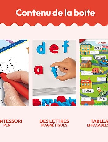 LISCIANI - Montessori Pen - Super école d'écriture - Motricité fine - Enfant de 3 à 6 ans