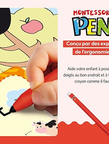LISCIANI - Montessori Pen - Tableau d'apprentissage - Jeu éducatif - À partir de 3 ans