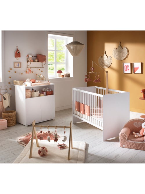 Lit 120x60 avec têtes de lit panneaux - BABYPRICE - Kiabi Lit 120x60 avec têtes de lit panneaux - BABYPRICE - Kiabi
