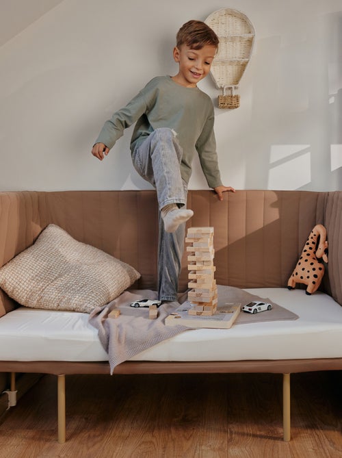 Lit 5en1 LIONELO Thomi Plus - Lit Cododo - Barceau - Parc bebe - Canapé-lit - Jusqu'à 100 kg - Kiabi