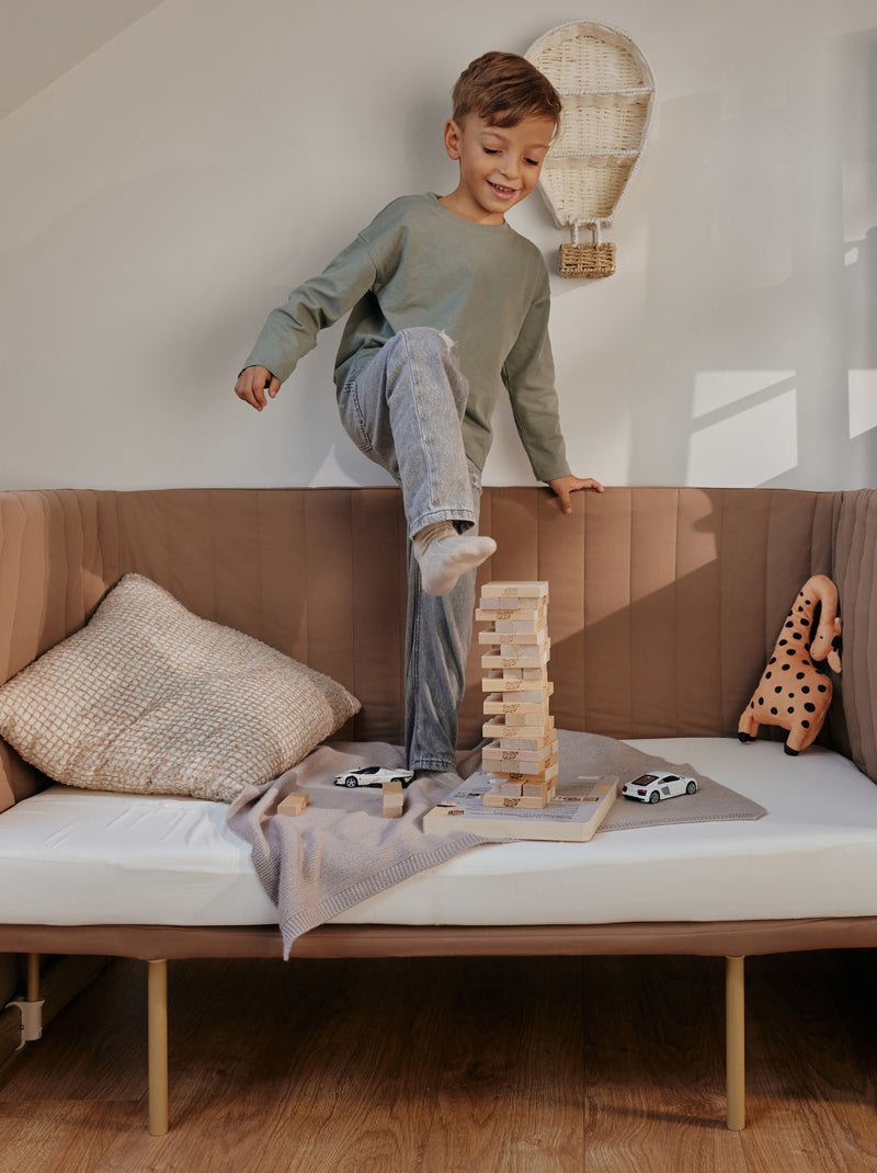 Lit 5en1 LIONELO Thomi Plus - Lit Cododo - Barceau - Parc bebe - Canapé-lit - Jusqu'à 100 kg Gris - Kiabi