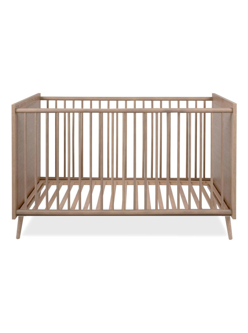 Lit à barreaux imprimé cannage Marron clair - Kiabi