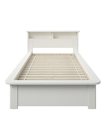 Lit avec étagères et tiroir pin massif SAM