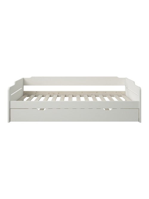 Lit avec lit gigogne et matelas pin massif ARTHUR - Kiabi Lit avec lit gigogne et matelas pin massif ARTHUR - Kiabi