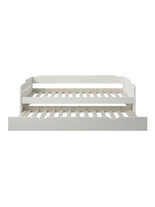 Lit avec lit gigogne et matelas pin massif ARTHUR - Kiabi Lit avec lit gigogne et matelas pin massif ARTHUR - Kiabi