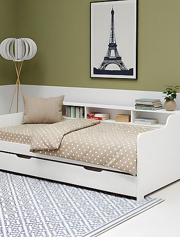 Lit avec lit gigogne pin massif ARTHUR