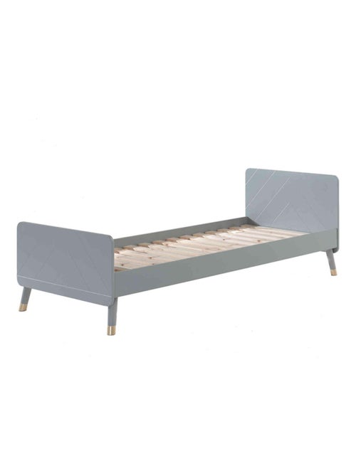 Lit avec sommier, pieds arrondies - Kiabi