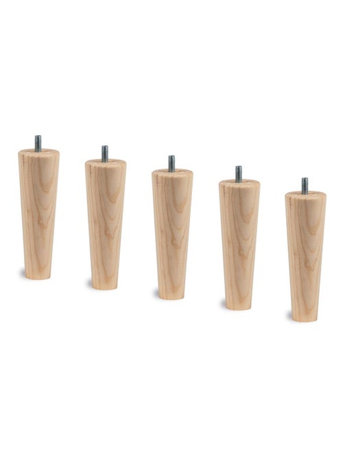 Lit avec tête de lit capitonnée bouclette et sommier kit H29cm - Kiabi