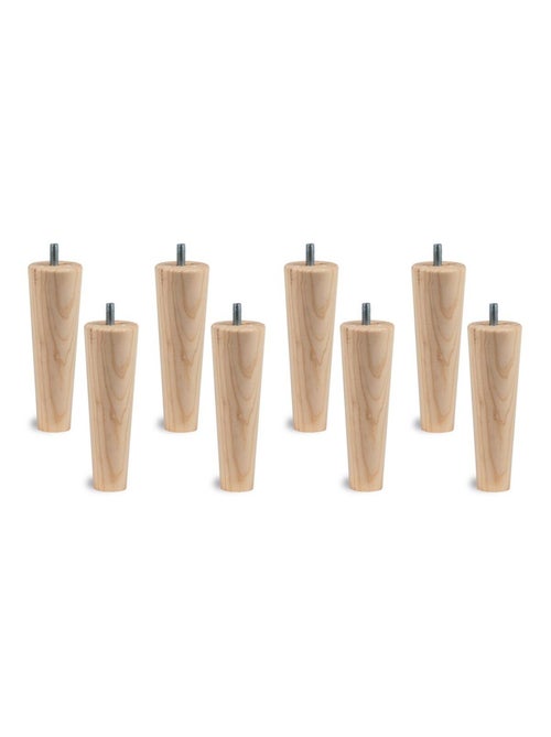 Lit avec tête de lit capitonnée tissu et sommier tapissier H35cm - Kiabi