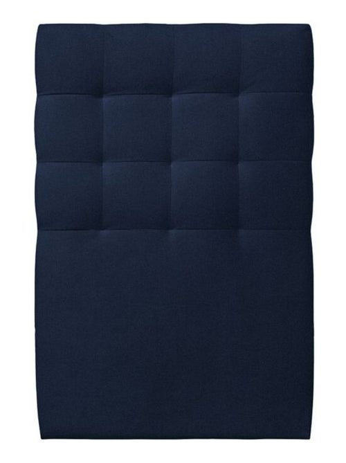 Lit avec tête de lit capitonnée velours et sommier kit H29cm - Kiabi