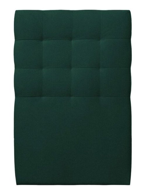 Lit avec tête de lit capitonnée velours et sommier kit H29cm - Kiabi