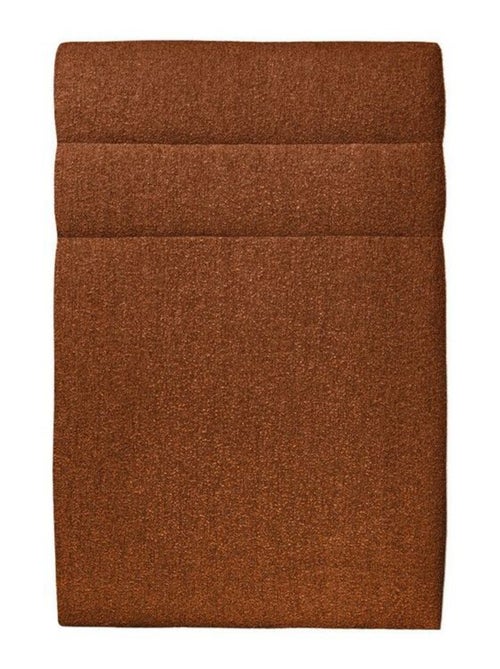 Lit avec tête de lit lignes bouclette et sommier tapissier H29cm - Kiabi