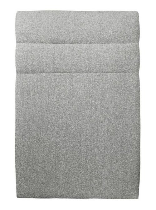 Lit avec tête de lit lignes bouclette et sommier tapissier H29cm - Kiabi