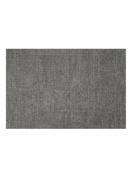 Lit avec tête de lit lignes tissu et sommier tapissier H35cm - Kiabi