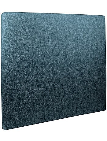 Lit avec tête de lit tapissier bouclette et sommier tapissier H29cm