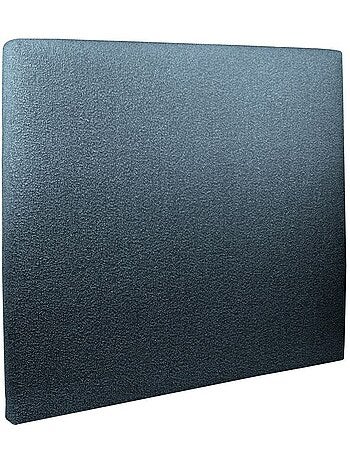 Lit avec tête de lit tapissier bouclette et sommier tapissier H29cm