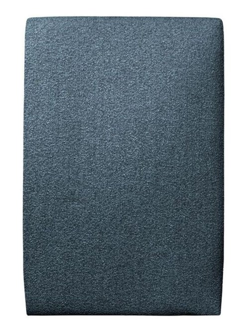 Lit avec tête de lit tapissier bouclette et sommier tapissier H29cm - Kiabi