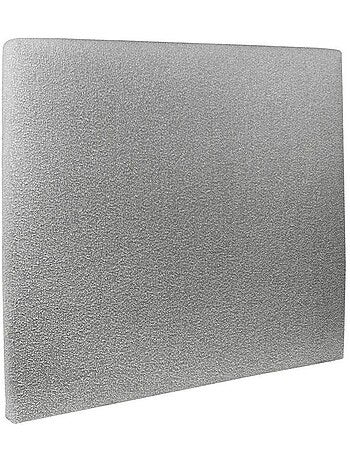 Lit avec tête de lit tapissier bouclette et sommier tapissier H29cm