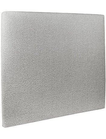 Lit avec tête de lit tapissier bouclette et sommier tapissier H29cm