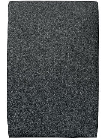 Lit avec tête de lit tapissier bouclette et sommier tapissier H29cm